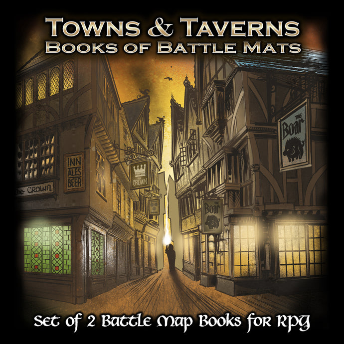 Towns & Taverns Modular Books of Battle Mats in the spotlight