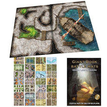 Load image into Gallery viewer, Giant Book of Battle Mats Dragon Lairs & Dungeons (17x12")