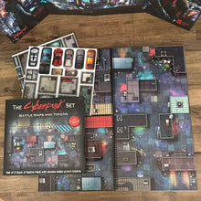 Load image into Gallery viewer, The Cyberpunk RED Set - Maps and Tokens for Cyberpunk RED