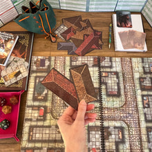 Load image into Gallery viewer, Giant Book of Battle Mats - Streets, Sewers & Cemeteries 17x12"