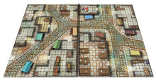 Load image into Gallery viewer, Giant Book of Battle Mats - Streets, Sewers & Cemeteries 17x12"