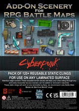 Load image into Gallery viewer, Add on Scenery for Cyberpunk RED Battle Maps