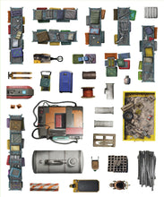 Load image into Gallery viewer, Add on Scenery for Cyberpunk RED Battle Maps