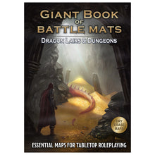 Load image into Gallery viewer, Giant Book of Battle Mats Dragon Lairs & Dungeons (17x12")