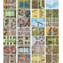 Load image into Gallery viewer, Giant Book of Battle Mats Dragon Lairs & Dungeons (17x12")