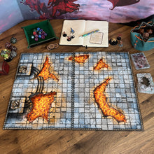 Load image into Gallery viewer, Giant Book of Battle Mats Dragon Lairs & Dungeons (17x12")