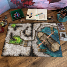 Load image into Gallery viewer, Giant Book of Battle Mats Dragon Lairs & Dungeons (17x12")