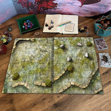 Load image into Gallery viewer, Giant Book of Battle Mats Dragon Lairs & Dungeons (17x12")
