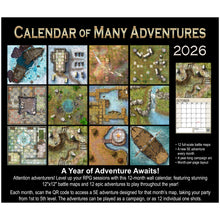 Load image into Gallery viewer, Calendar of Many Adventures 2026