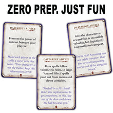 Load image into Gallery viewer, The Dastardly Deck - 100 Fiendishly Good DM Tips Pre order to ship in October