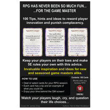 Load image into Gallery viewer, The Dastardly Deck - 100 Fiendishly Good DM Tips Pre order to ship in October