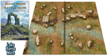 Load image into Gallery viewer, Giant Book of Battle Mats Wilds, Wrecks & Ruins (17"x12")