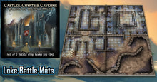 Load image into Gallery viewer, Castles, Crypts and Caverns Books of Battle Mats