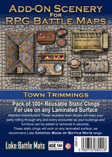 Load image into Gallery viewer, Add-On Scenery for RPG Maps - Town Trimmings