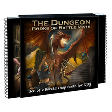 Load image into Gallery viewer, The Dungeon Books of Battle Mats (Two book set. 12x12")