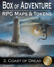 Load image into Gallery viewer, Box of Adventure - Coast of Dread (Maps, Tokens & Adventure!)