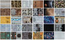 Load image into Gallery viewer, The Big Book of Sci-Fi Battle Mats (A4 12x9")