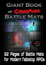 Load image into Gallery viewer, Giant Book of CyberPunk Battle Mats - A3 (12x16)
