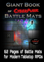 Load image into Gallery viewer, Giant Book of CyberPunk Battle Mats - A3 (12x16)