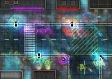 Load image into Gallery viewer, Giant Book of CyberPunk Battle Mats - A3 (12x16)