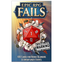 Load image into Gallery viewer, Epic RPG Fails - 100 Cards to roleplay those DnD Disasters! Pre order to ship in March

