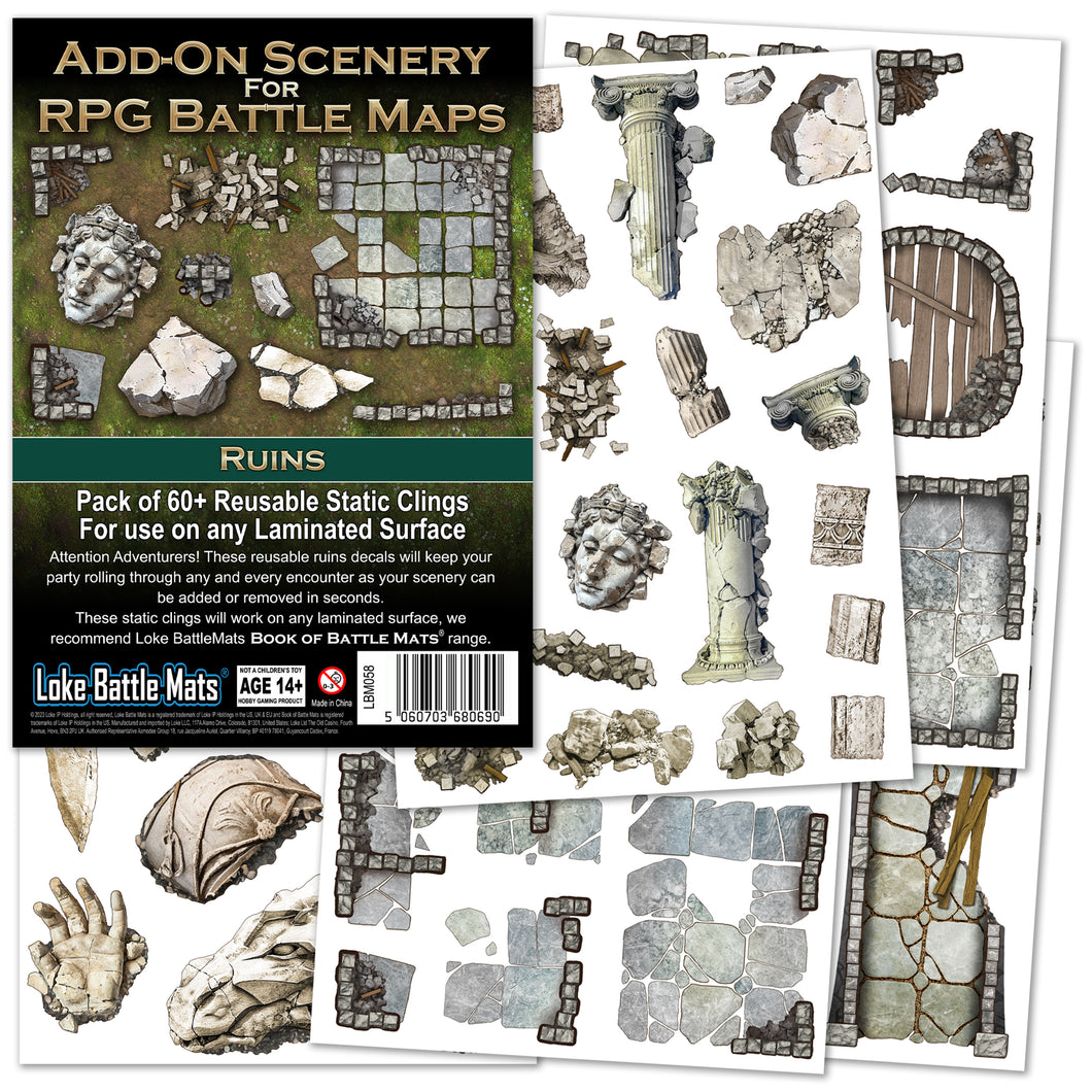 Add-On Scenery for RPG Maps - Ruins