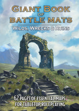 Load image into Gallery viewer, Giant Book of Battle Mats Wilds, Wrecks &amp; Ruins (17&quot;x12&quot;)
