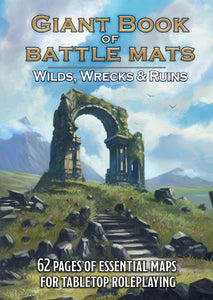 Giant Book of Battle Mats Wilds, Wrecks & Ruins (17"x12")