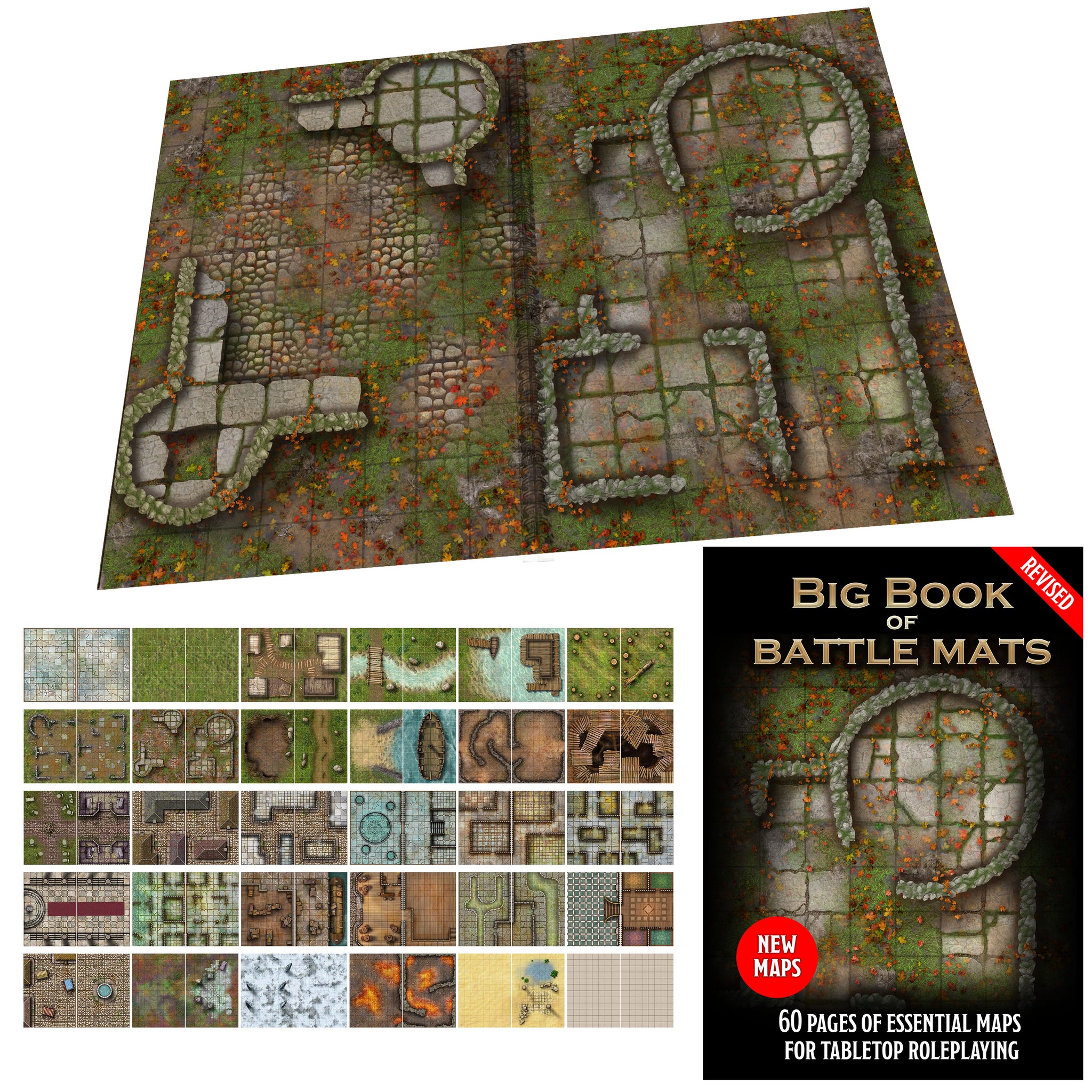 アート・デザイン・音楽 Big Book of Battle Mats Big Book of Battle Mats (revised) - A4 12X9