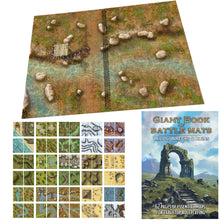 Load image into Gallery viewer, Giant Book of Battle Mats Wilds, Wrecks &amp; Ruins (17"x12")
