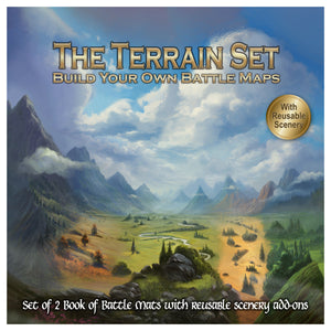 The Terrain Set - Build your Own Battle Maps (2x Book of Battle Mats and reusable scenery decals)