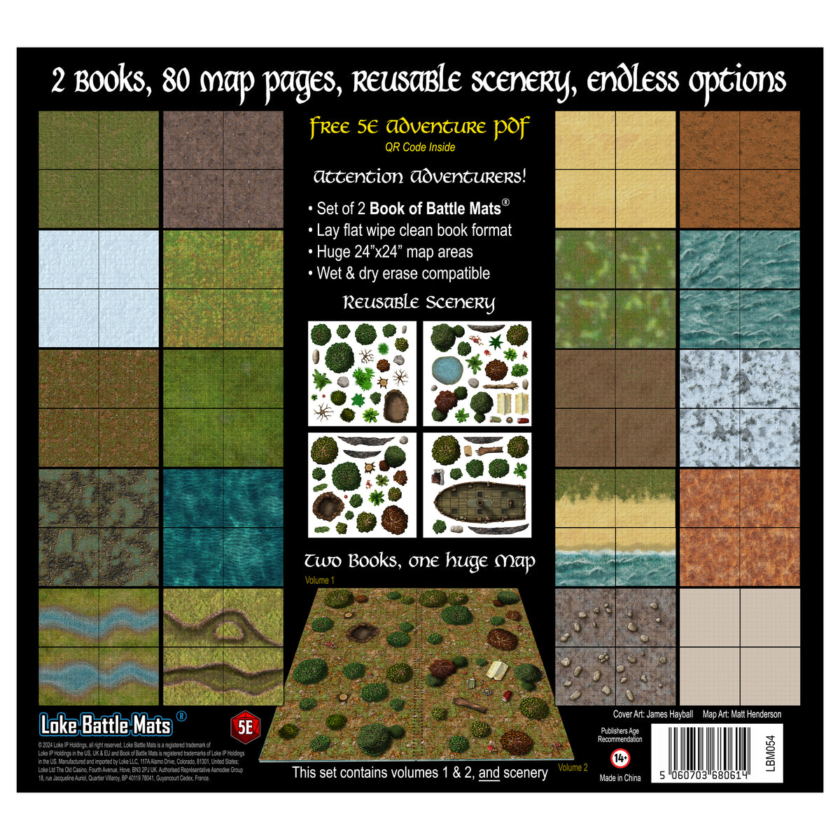 The Terrain Set - Build your Own Battle Maps (2x Book of Battle Mats a ...