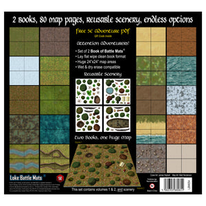 The Terrain Set - Build your Own Battle Maps (2x Book of Battle Mats and reusable scenery decals)