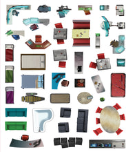 Load image into Gallery viewer, Add on Scenery for Cyberpunk RED Battle Maps
