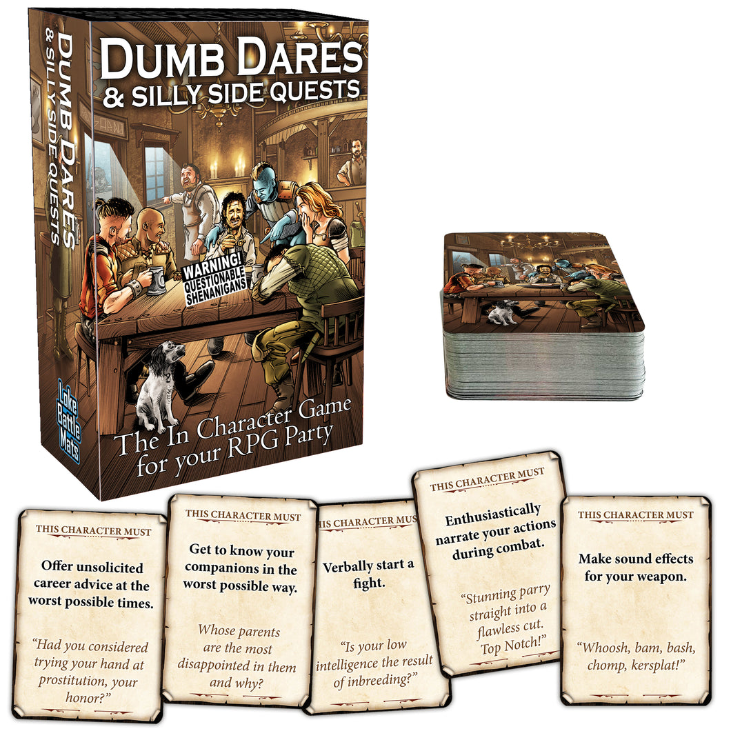 Dumb Dares & Silly Side Quests – The In Character Game for your RPG Party