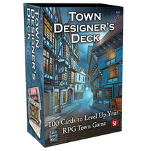 Load image into Gallery viewer, Town Designer's Deck - 100 card RPG Town Adventure Generator (Pre order ships November)
