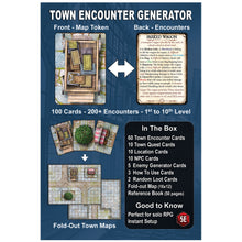 Load image into Gallery viewer, Town Designer's Deck - 100 card RPG Town Adventure Generator (Pre order ships November)
