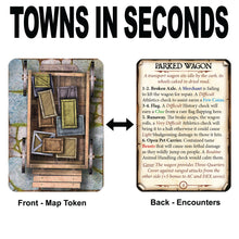 Load image into Gallery viewer, Town Designer's Deck - 100 card RPG Town Adventure Generator (Pre order ships November)
