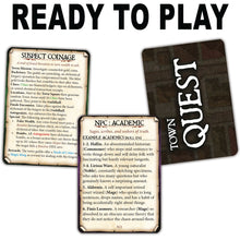 Load image into Gallery viewer, Town Designer's Deck - 100 card RPG Town Adventure Generator (Pre order ships November)
