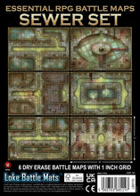 Load image into Gallery viewer, Essential RPG Battle Maps - Sewer Set (Pre order ships in October)
