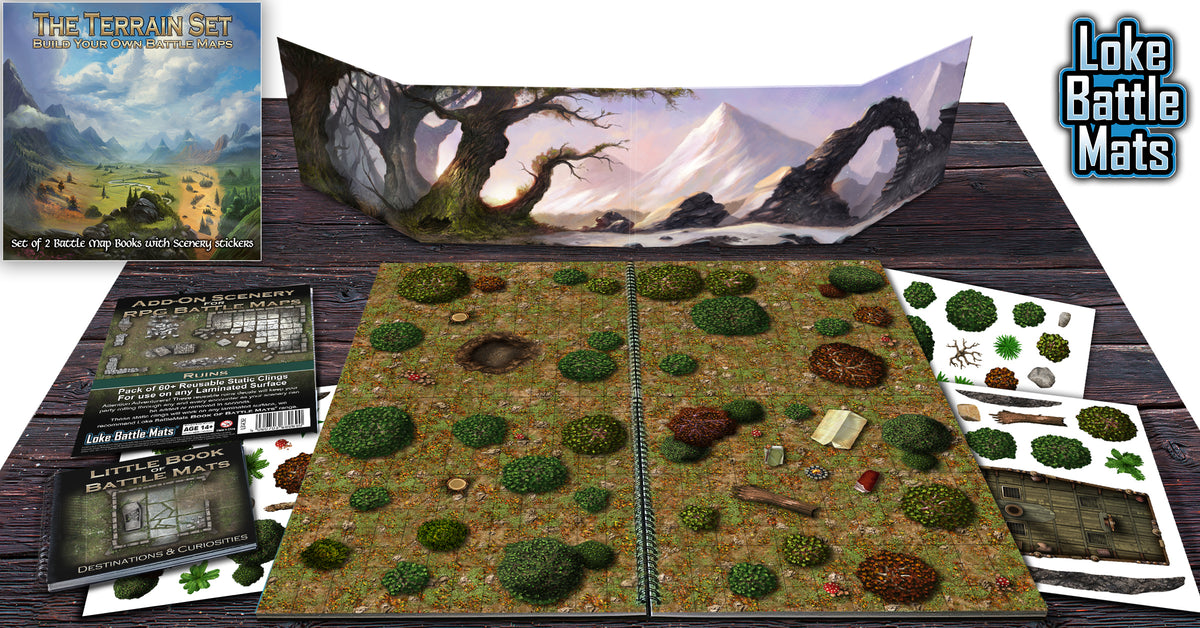 The Wilderness Books of Modular Maps for Tabletop Roleplay. by Loke Battle  Mats — Kickstarter