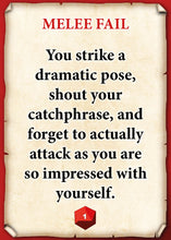 Load image into Gallery viewer, Epic RPG Fails - 100 Cards to roleplay those DnD Disasters! Pre order to ship in March
