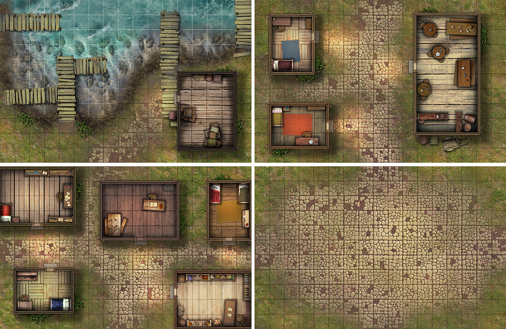 Free RPG Day - ⚔️ Publisher Spotlight: Loke Battle Mats ⚔️ 🏴‍☠️ “Your crew  has been betrayed and even worse, cursed! You must now face hostile locals,  challenging puzzles and a rather