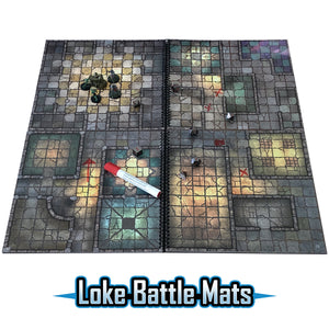 The Dungeon Books of Battle Mats (Two book set. 12x12")