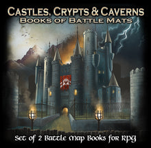 Load image into Gallery viewer, Castles, Crypts and Caverns Books of Battle Mats
