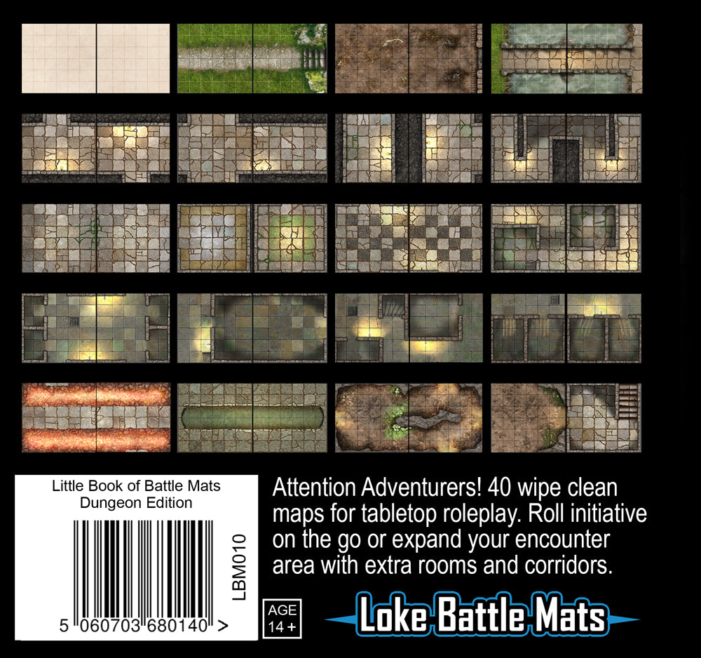 Dungeon Books of Battle Mats by Loke