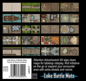 Little Book of Battle Mats - Towns & Taverns Edition (6x6")